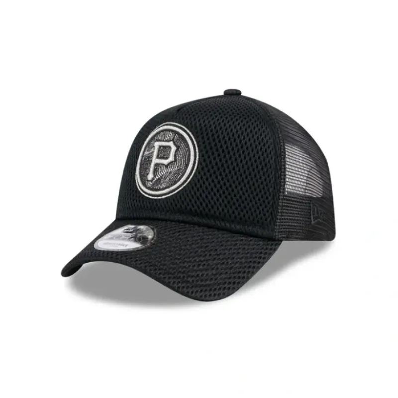 Fashion Pittsburgh Pirates City Mesh 9FORTY AFrame Trucker Hat - KTGCaps - Baseball caps for various teams, purchased online at a discount