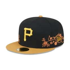 Discount Pittsburgh Pirates Floral Vine 59FIFTY Fitted Hat - KTGCaps - Baseball caps for various teams, purchased online at a discount