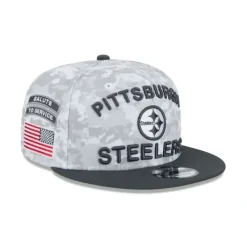 Best Pittsburgh Steelers 2024 Salute to Service 9FIFTY Snapback Hat - KTGCaps - Baseball caps for various teams, purchased online at a discount