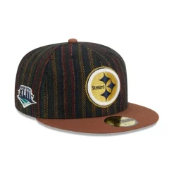Hot Pittsburgh Steelers Vintage Herringbone 59FIFTY Fitted Hat - KTGCaps - Baseball caps for various teams, purchased online at a discount