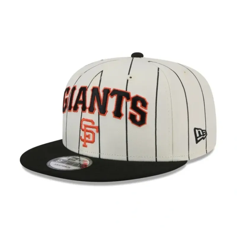 Flash Sale San Francisco Giants Jersey Pinstripe 9FIFTY Snapback Hat - KTGCaps - Baseball caps for various teams, purchased online at a discount