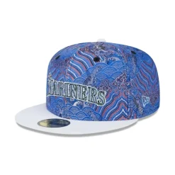 Discount Seattle Mariners Wave Fill 59FIFTY Fitted Hat - KTGCaps - Baseball caps for various teams, purchased online at a discount